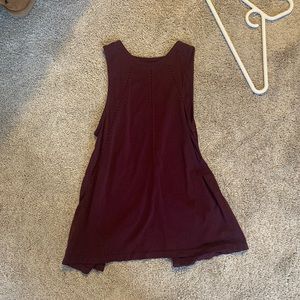 Maroon Athleta Flowy Tank